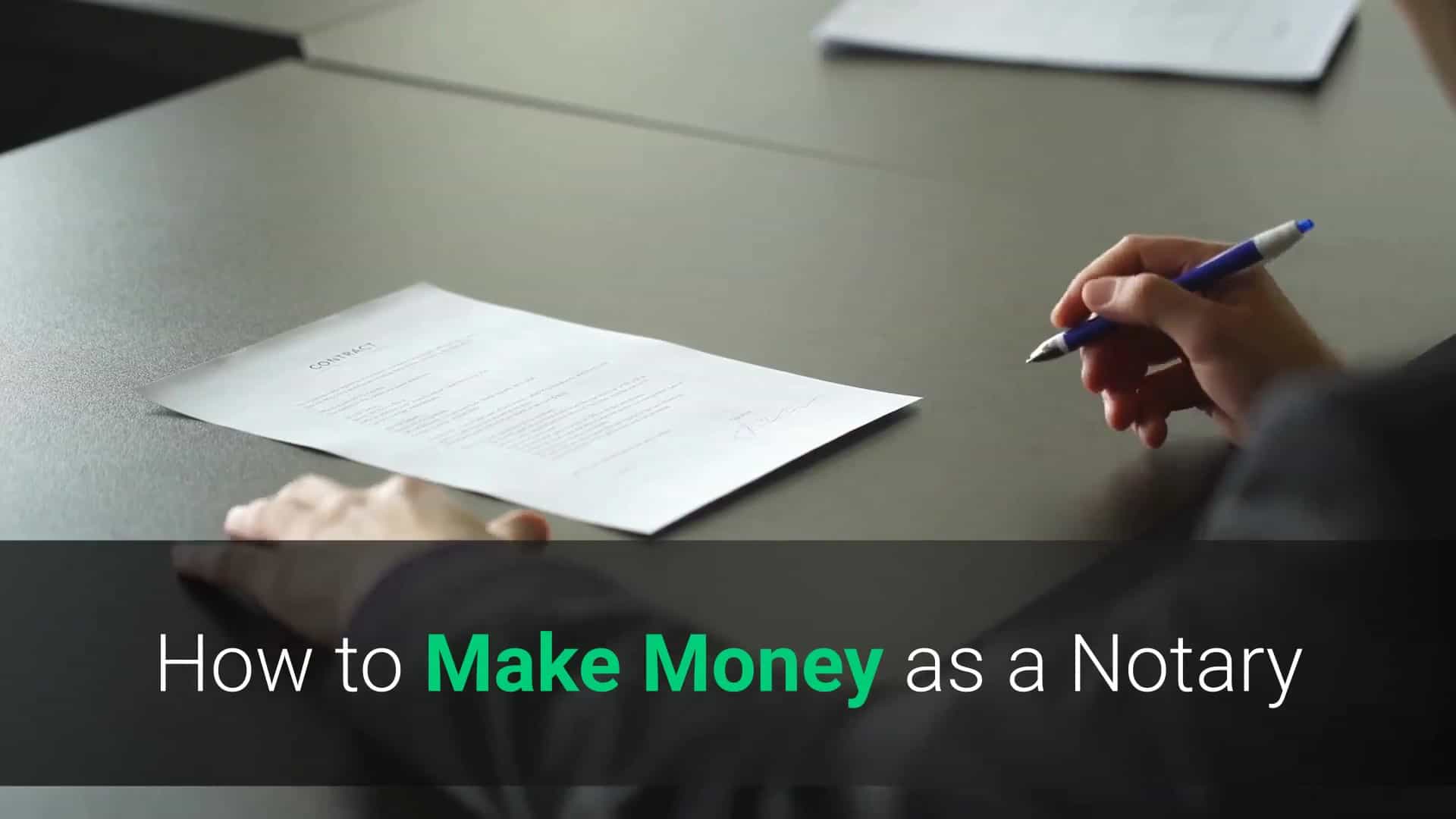 how to make money as a notary